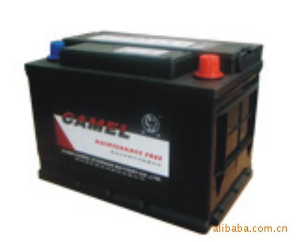 批发汽车用6-QW-54MF骆驼免维护12V54Ah骆驼蓄<font color=red>电池<