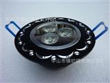 装饰LED3*1W天花灯  黑纹雕花面  适用于背景墙、室内空间