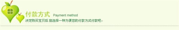 付款方式