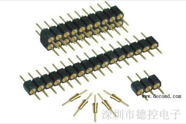 1127 单双排圆针排针焊接型间距：2.54mm 胶体高：3.0mm