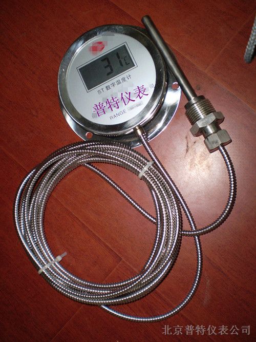 DTM-491数显双金属温度计/带不锈钢软管数显温度计
