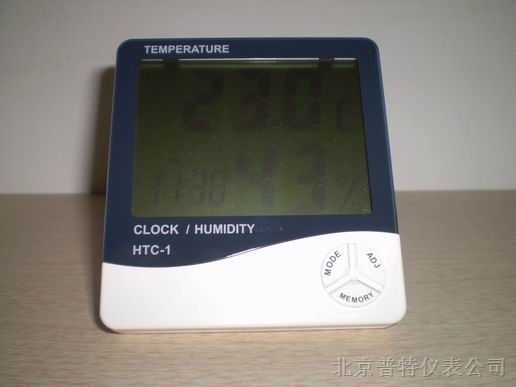 供应带计时 闹钟 日历北京数显温湿度表HTC-1*热卖