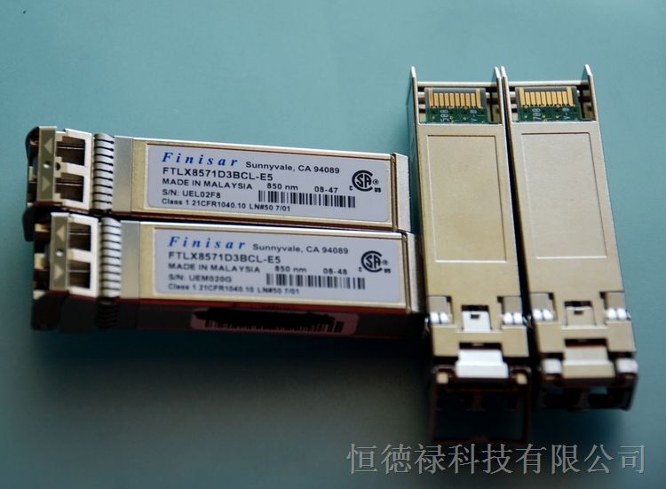 供应原装Finisar 光纤模块10G 300m 多模双纤SFP+: FTLX8571D3BNL-E5