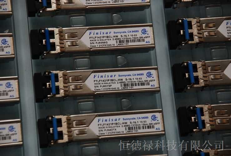供应原装Finisar 光纤模块 2G 15km单模1310nm SFP:FTLF1421P1BCL-HW