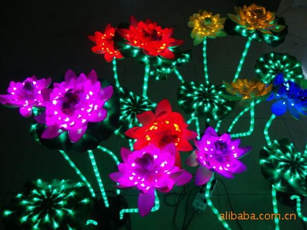 LED荷花灯，24V电源，水面亮化精品！