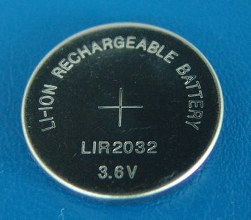 LIR2032可充电电池，焊脚电池
