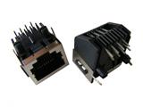 【*】1X1半包铜壳网口，RJ45