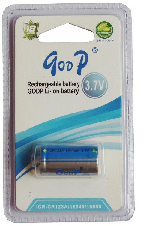 供应不可充锂电池GODP  CR-123A  3V