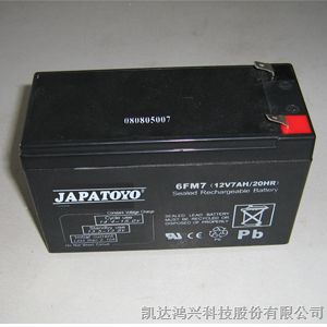 供应广东东洋蓄电池6V4AH