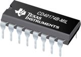 原装CD4017*F-MIL 德州仪器CMOS 六路 D 类触发器