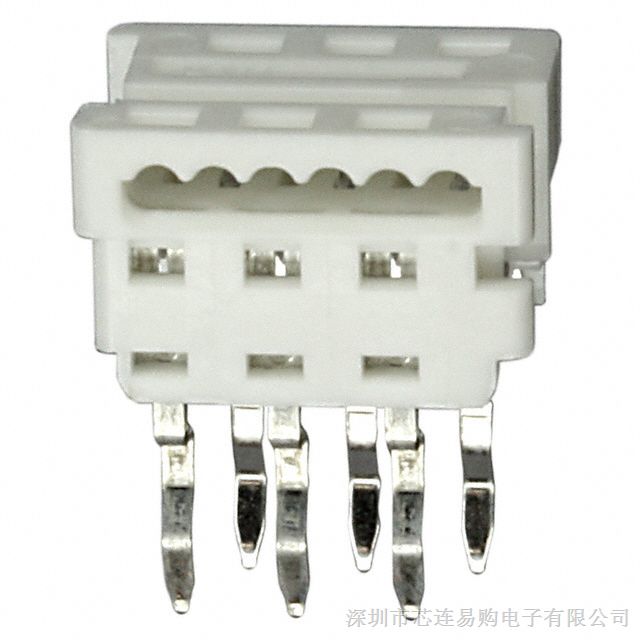 供应 MOLEX/莫仕 矩形连接器 CONN RECEPT IDT 6POS 1.27MM TIN 90584-1306  原装进口 价格优惠