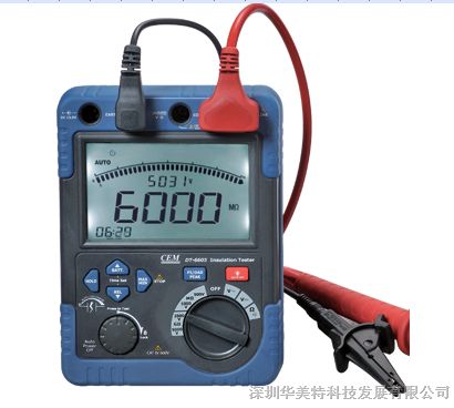 供应CEM华盛昌DT-6605高压*缘电阻测试仪