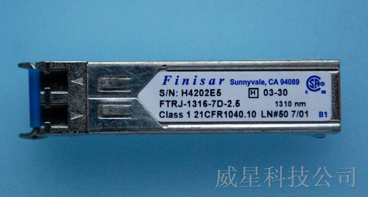 供应原装Finisar 光纤模块 2G 10km 单模双纤SFP: FTRJ-1316-7D-2.5