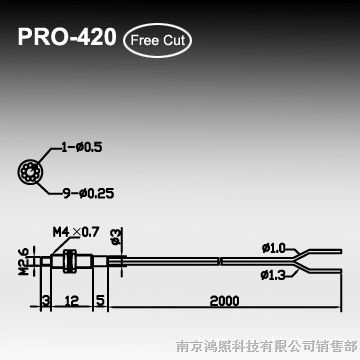 供应hechoPRO-420M4漫反射同轴型传感光纤