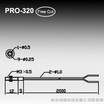 供应hechoPRO-320高同轴反射型M3传感光纤