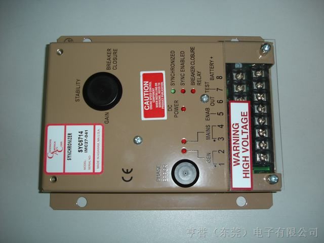 美国GAC并机同步控制器SYC6714