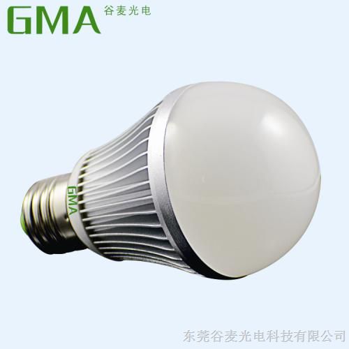 供应GMA谷麦G-G606A51W-KLLED球泡灯,冷锻5W-LED电灯泡