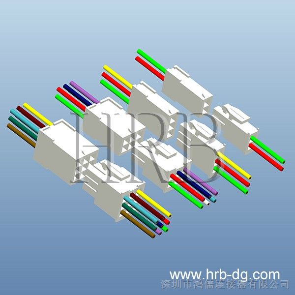 供应HRB4.14连接器，线对线/线对板连接器，UL