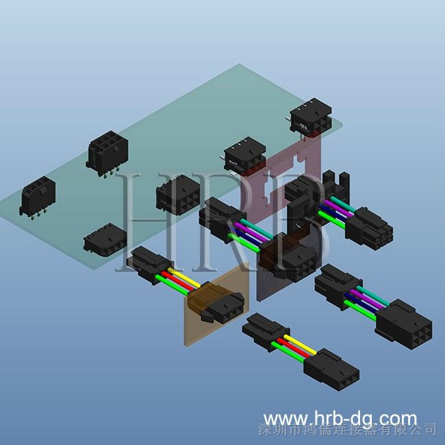 供应HRB鸿儒3.0双排连接器/HRB43025连接器