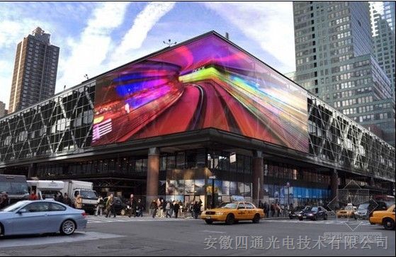 合肥华南城户外P10贴墙LED全彩显示屏厂家