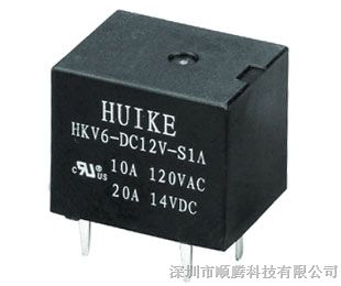 供应汇科（HUI KE）继电器HKV6-DC12V-SG（T78）