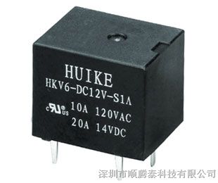 供应汇科（HUI KE）继电器HKV6-DC12V-SG（T78