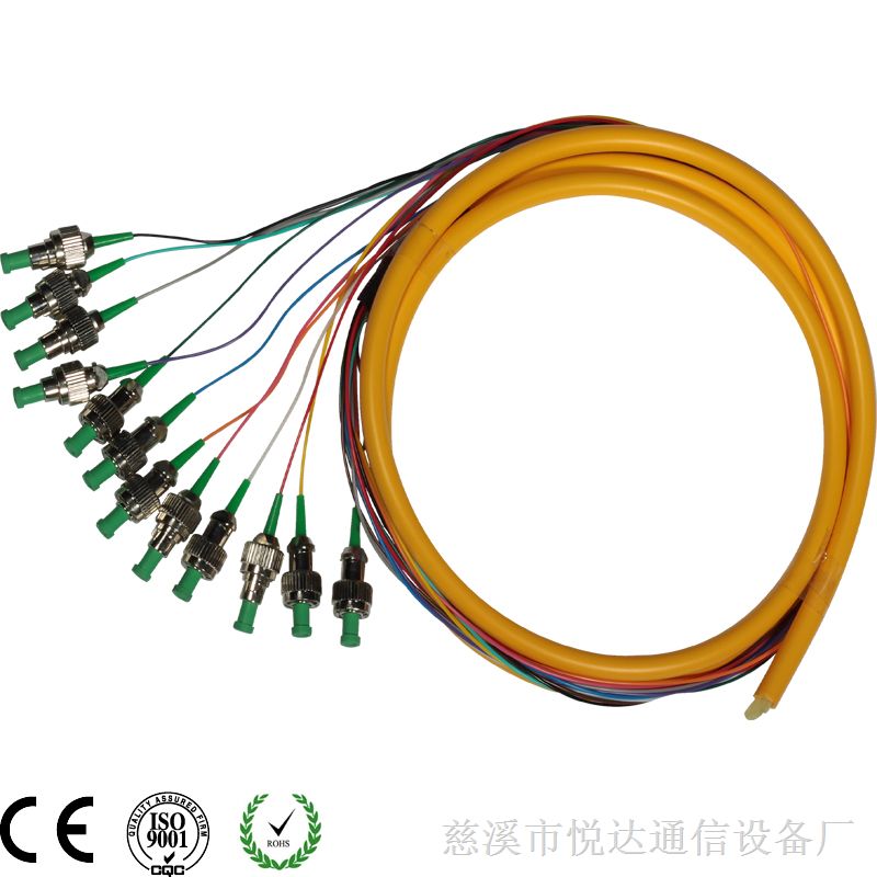 供应FC12束状心尾纤  光纤跳线 适配器