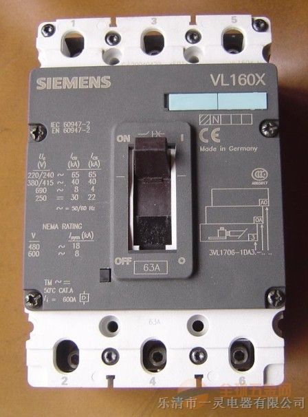 供应西门子塑壳断路器3VT-160/* 3VL-160/* 西门子塑壳断路器厂家