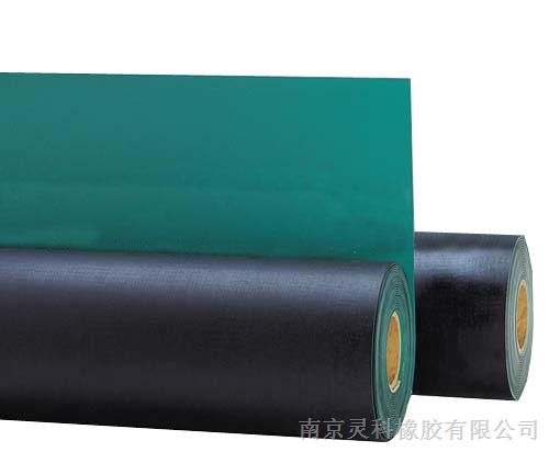 供应一面黑一面绿导电橡胶板+两面黑色导电板
