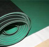 *静电橡胶垫 电子纺织常用台垫 *静电黑色绿色橡胶板
