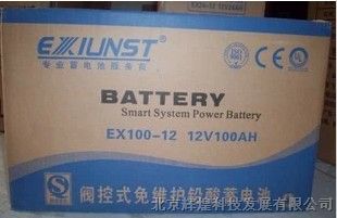 供应EXIUNST免维护铅酸蓄电池ups电池12V100AH