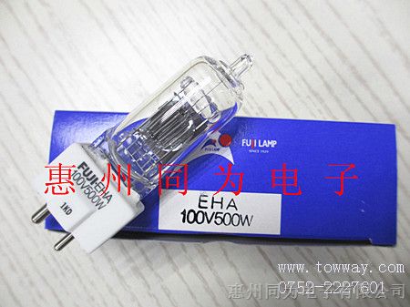 供应日本进口FUJI富士 EHA 100V500W 卤素米泡,光学灯泡