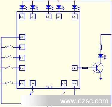 脚踏车LED灯IC SAM8527