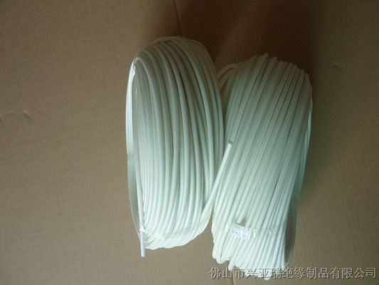 耐高温硅树脂玻璃纤维管，硅橡胶玻纤管，纤维绝缘套管价格0.35元/米