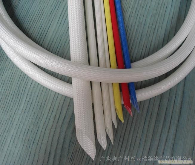 有机硅树脂油彩色玻纤管 玻璃纤维编织管 1200V玻纤套管 外胶内纤套管