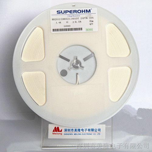 供应SUPEROHM贴片电阻，0805D1.4K-25PPM贴片电阻