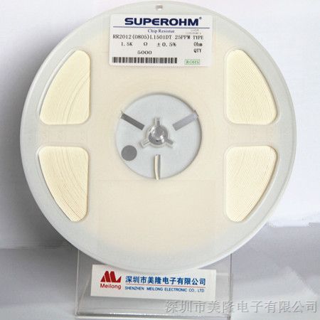 供应SUPEROHM高精密贴片电阻，0805D1.5K-25PPM高精密贴片电阻