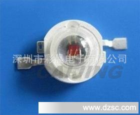 3W大功率红光LED灯珠 红色power led 大功率红色 55-70lm