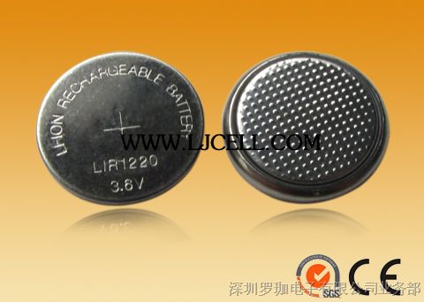 供应3.6v,LIR1220可充锂扣式电池