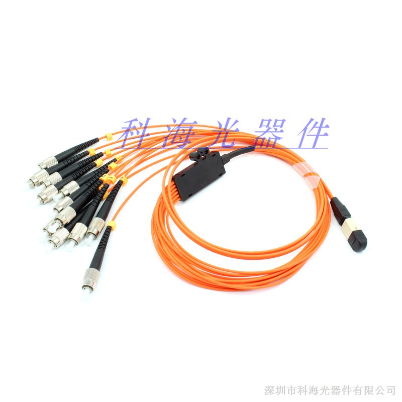 供应MPO-FC光纤跳线 MPO多模1米