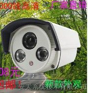供应深圳高清1000线 红外夜视监控摄像机 新款外壳双灯阵列