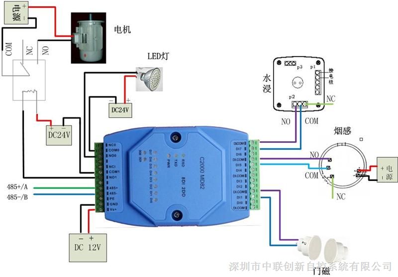 数字量信号采集 开关量转RS485模块