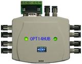 武汉波仕电子1扩4路串口光纤集线器OPT14HUB