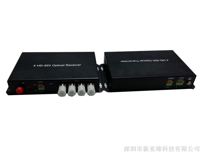 供应4路单纤HD-SDI高清视频光端机-1080P