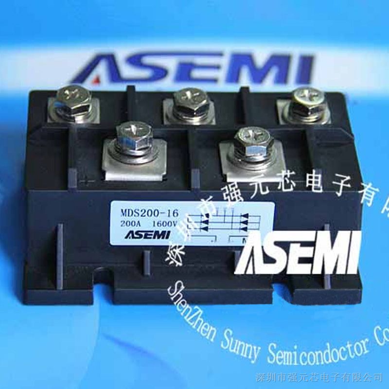 MDS200-16 三相整流模块 200A 1600V 原装DACO、ASEMI品牌