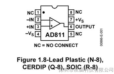 供应AD原装进口宽带电流反馈型运算放大器AD811