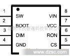 供应无频闪LED调光IC  LM3445  恒流IC  LED驱动芯片