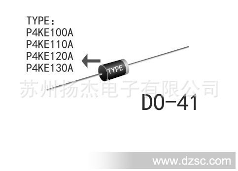 TVS二极管 瞬态抑制二极管 P4KE100A P4KE110A P4KE120A P4KE130A