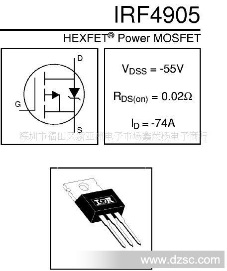 irf4905引脚图说明图片