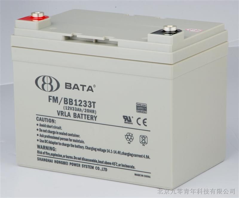 FM/BB1233T鸿贝（BATA）蓄电池 （阀控密封式铅酸蓄电池）